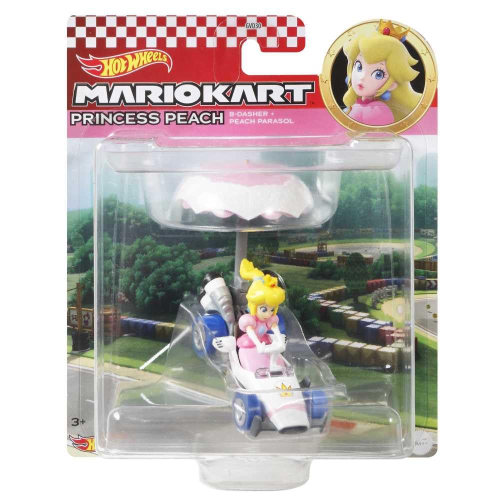Іграшкова машинка Hot Wheels Mario Kart Princess Peach B-Dasher Parasol Glider, фото №5