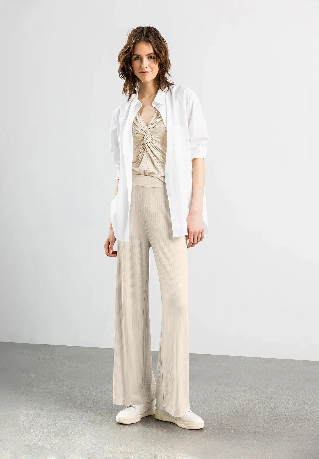 Женские брюки Les Lunes The Michelle Rib Pants Oat Milk - XL, фото №2