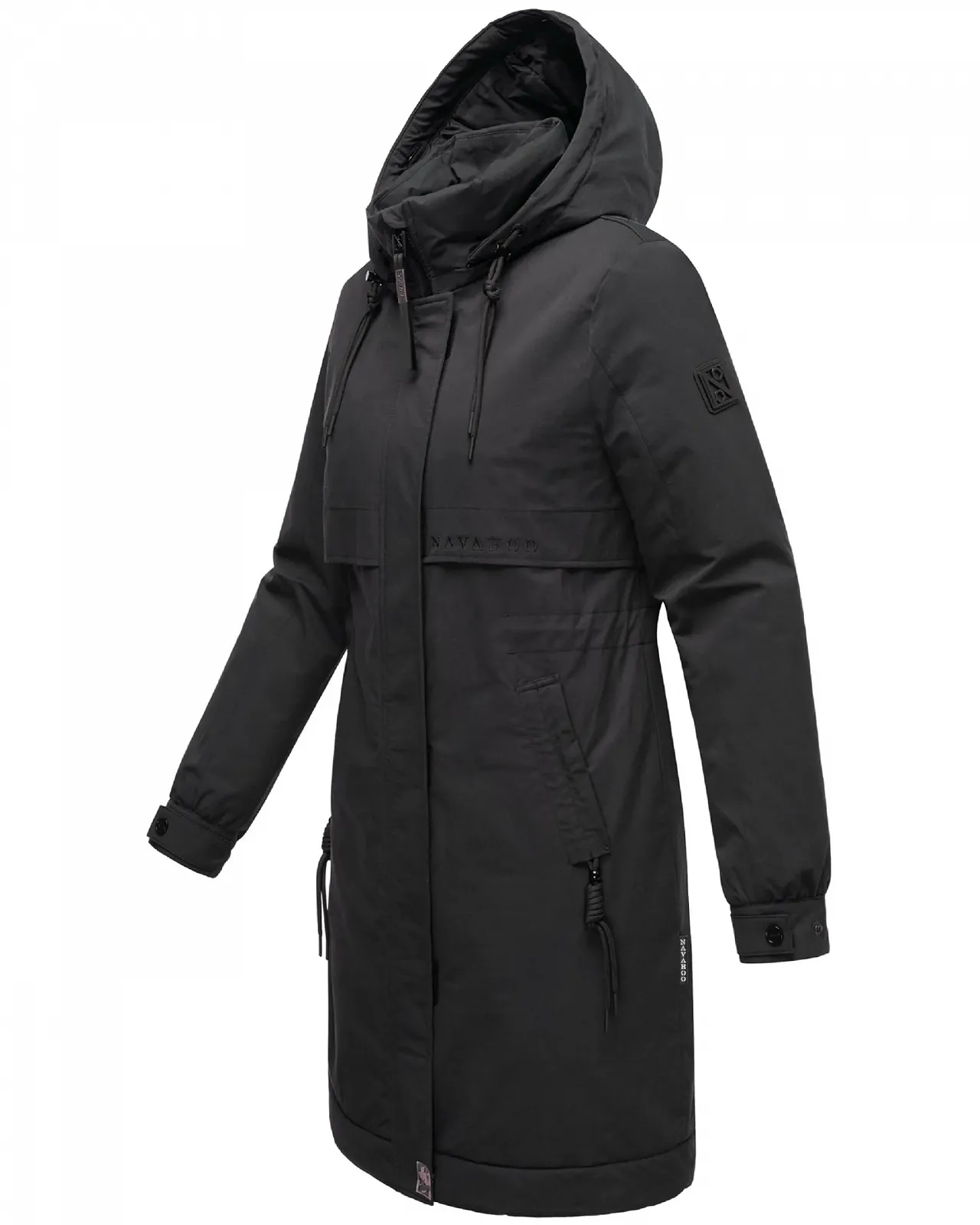 Женская зимняя куртка Navahoo Длинная с искусственным мехом и капюшоном, фото №4