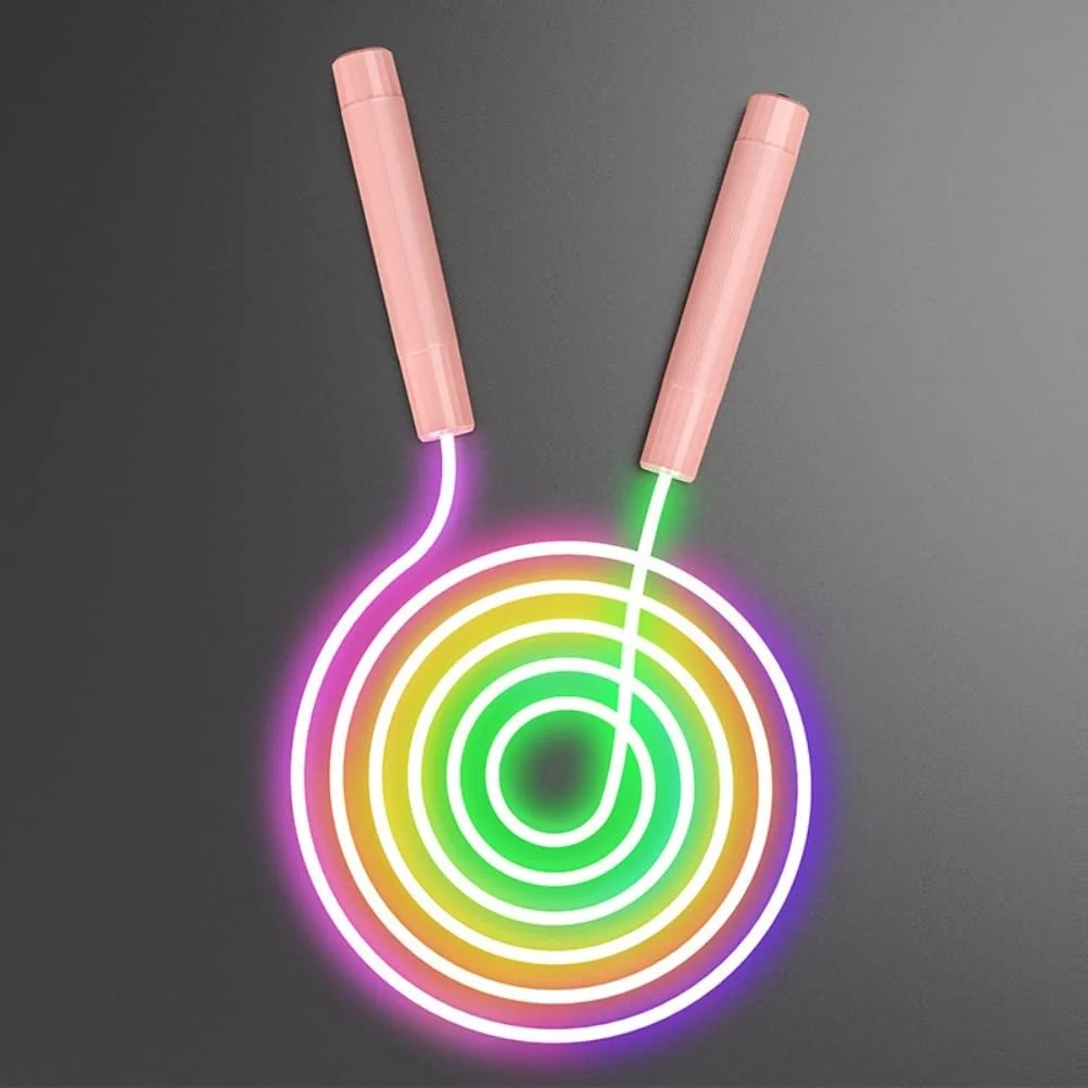 Скакалка LED Kids Light Up дитяча з підсвіткою регульована PVC ABS, фото №1