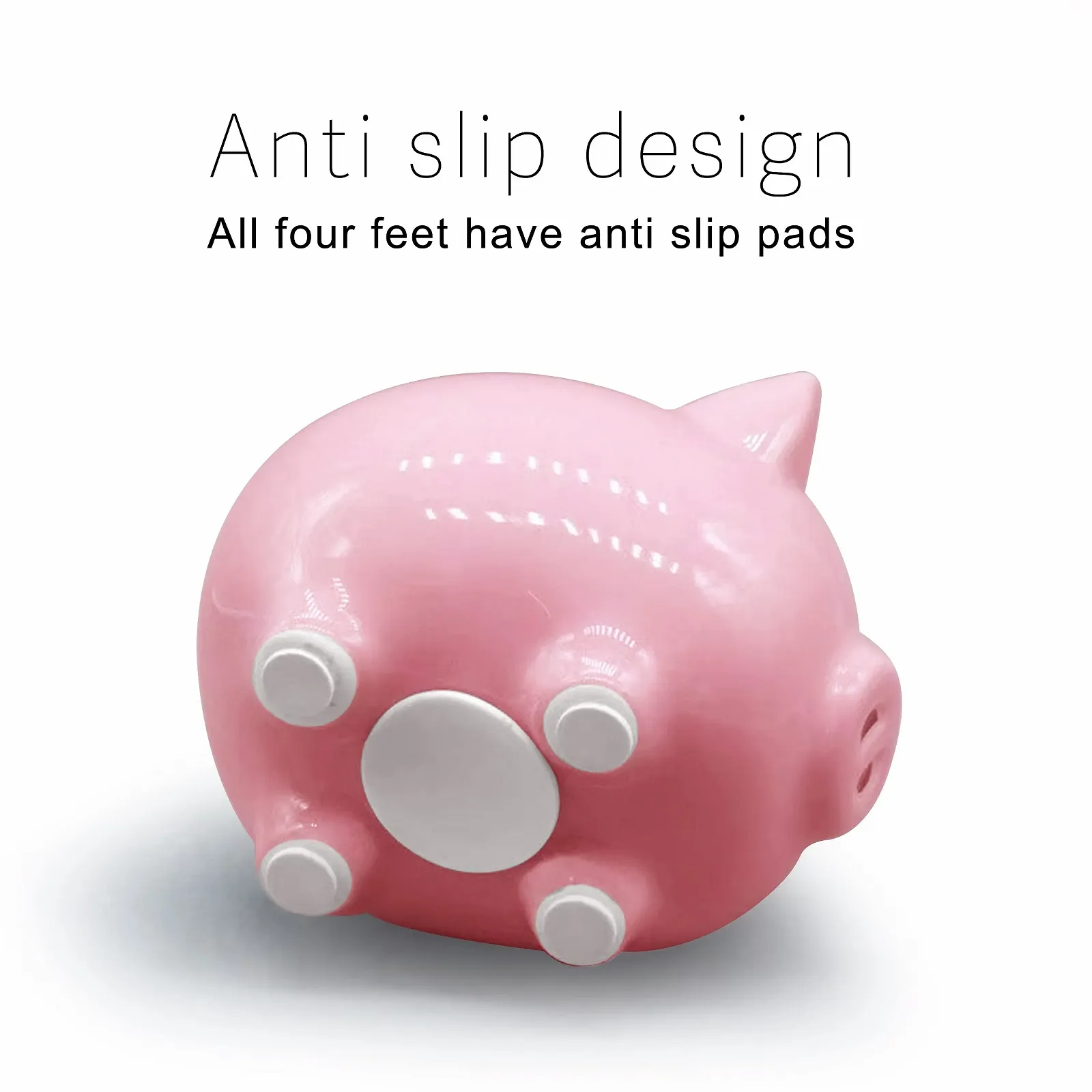 Скарбничка Classic Порося керамічна 15х12х11 см рожева, фото №3