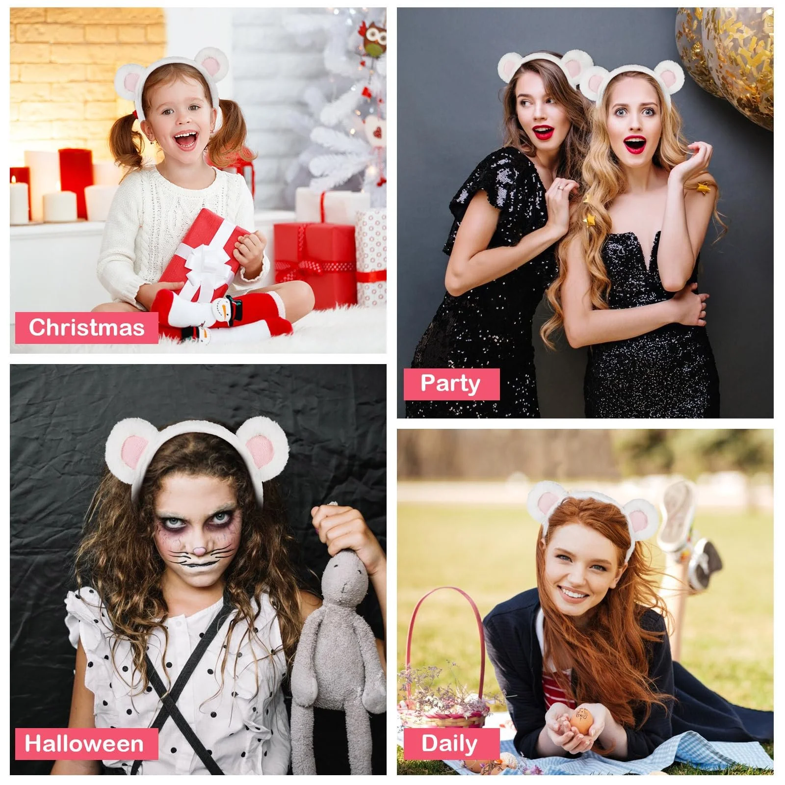 Обруч Ведмежі Вушка Lurrose Плюшевий, фото №8