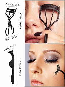 Набір EBANKU Eyelash Comb Curler 7 штук для брів Двосторонній щіточка для макіяжу synthetic.ua - Фото 1