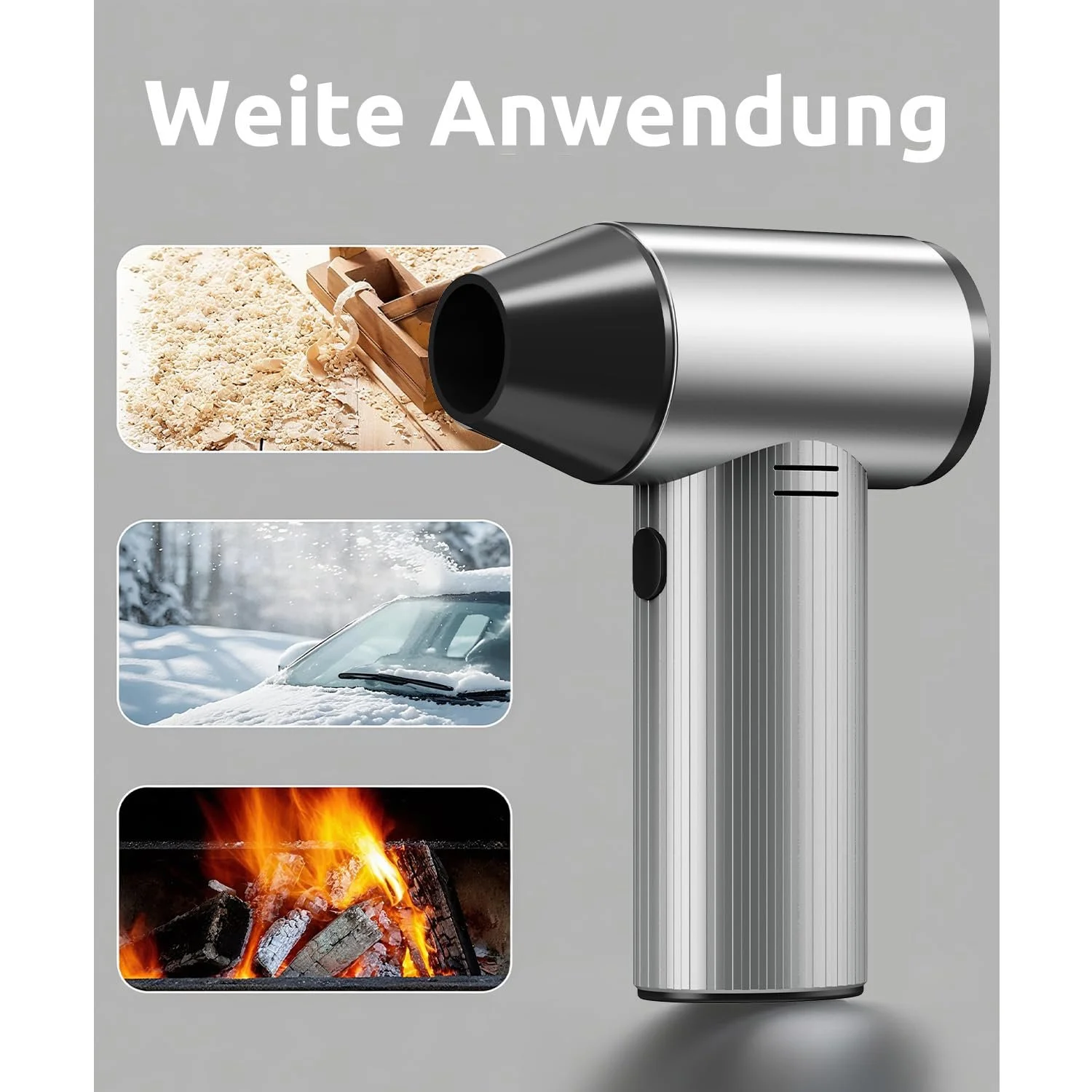 Электрический очиститель воздуха Hifound 270 000 об/мин 240 Вт 3 скорости Серебристый, фото №5 Электрический очиститель воздуха Hifound 270 000 об/мин 240 Вт 3 скорости Серебристый, фото №5