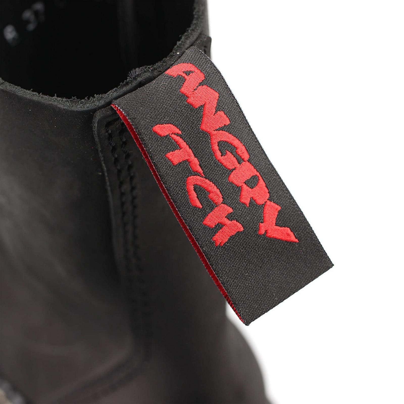 Черевики Angry Itch 08-Hole Vintage Leather Чорні, фото №9