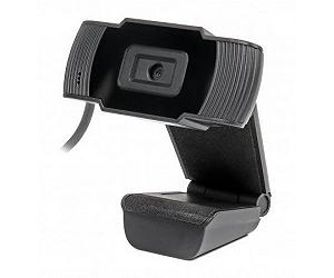Web камера Maxxter WC-HD-FF-01 Black 1.3 Mpx 1280x720 Fixed-Focus USB 2.0, вбудований мікрофон (WC-HD-FF-01) - Фото 1