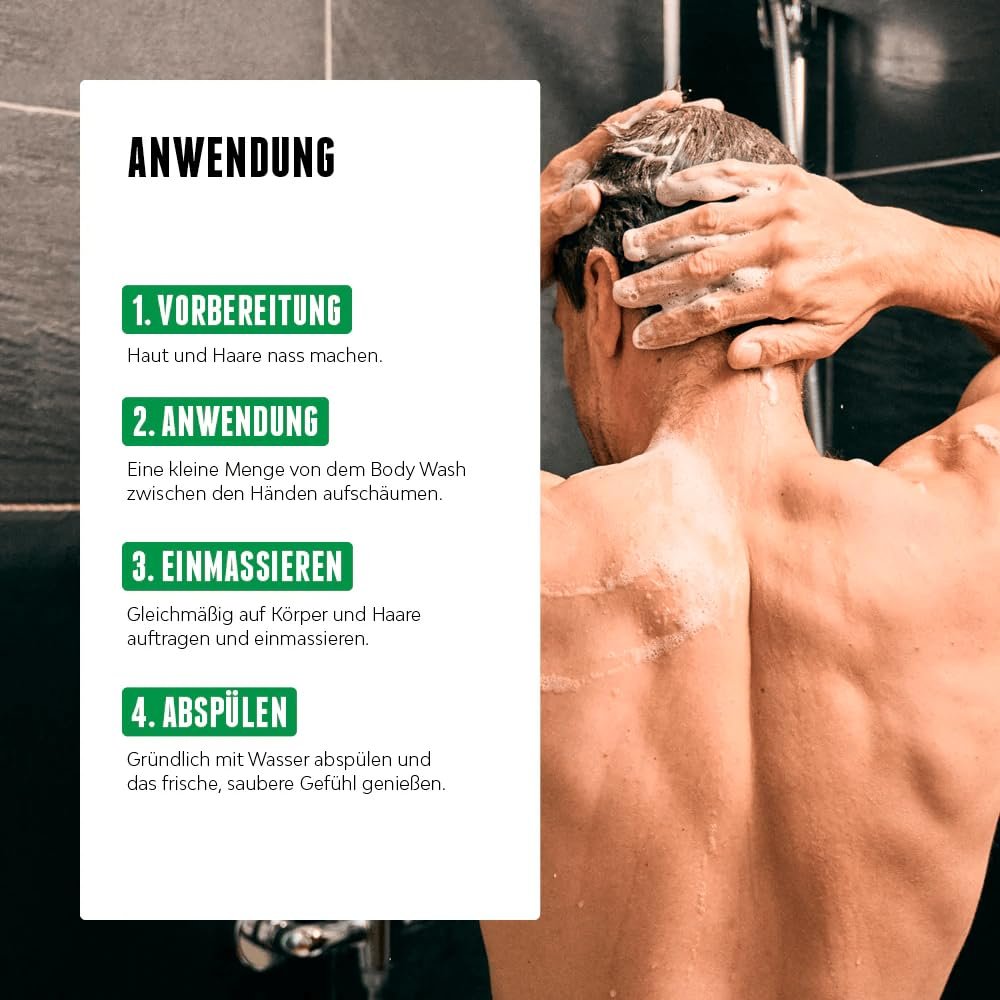 Гель для душа Brooklyn Soap Company Blue Amber & Cedar 2-в-1 для тела и волос набор из 5 шт, фото №6