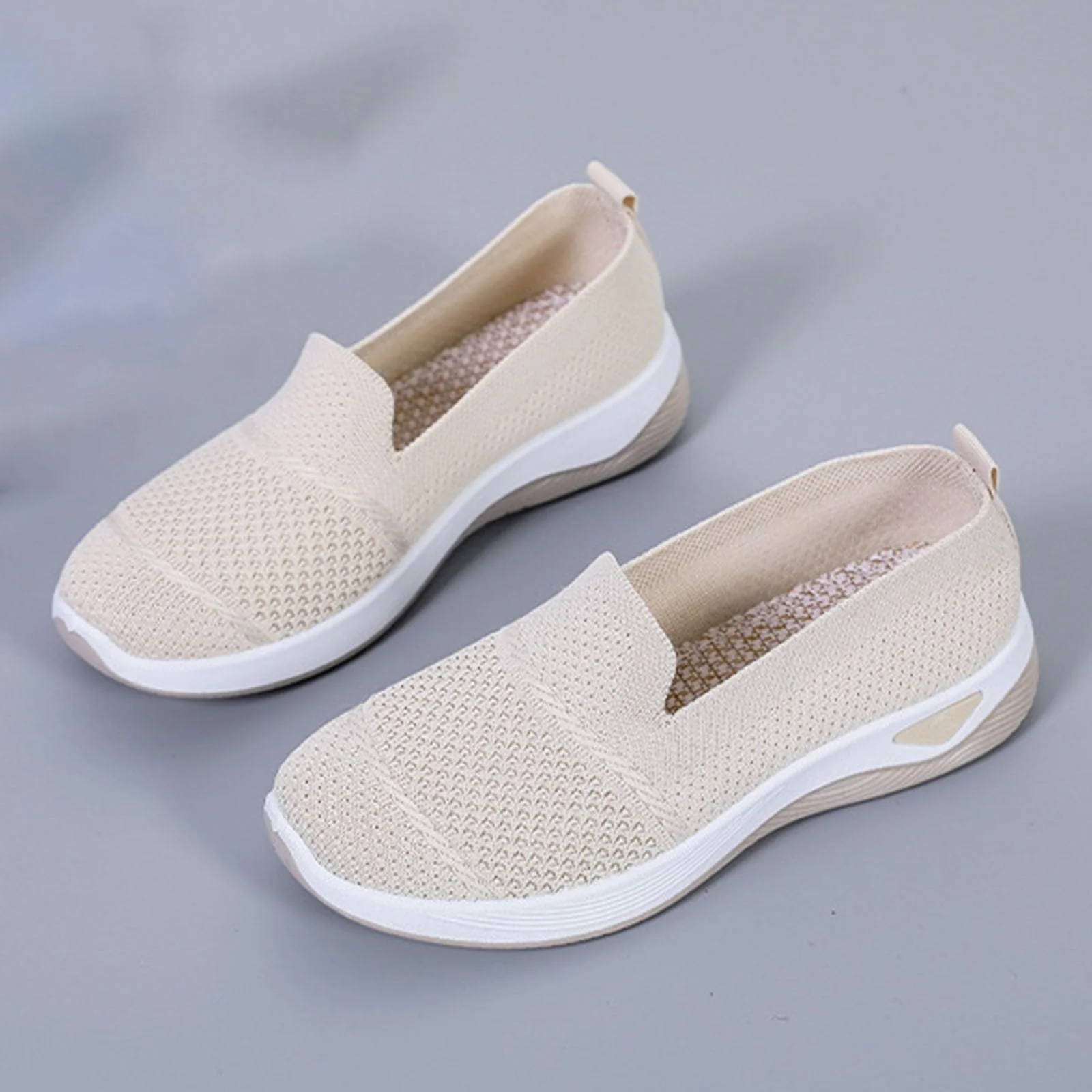 Кросівки Gyaimxfu ортопедичні жіночі без шнурків, для ходьби, ортопедична платформа, легкі, зручні, з посиленою амортизацією, фото №7