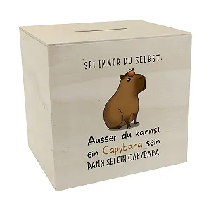 Скарбничка дерев'яна Capybara "Sei Immer du selbst" - Фото 1