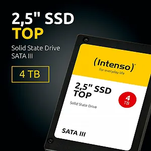 Внутрішній SSD накопичувач Intenso Top 4ТБ 2.5" SATA III 550МБ/с Чорний synthetic.ua - Фото 1