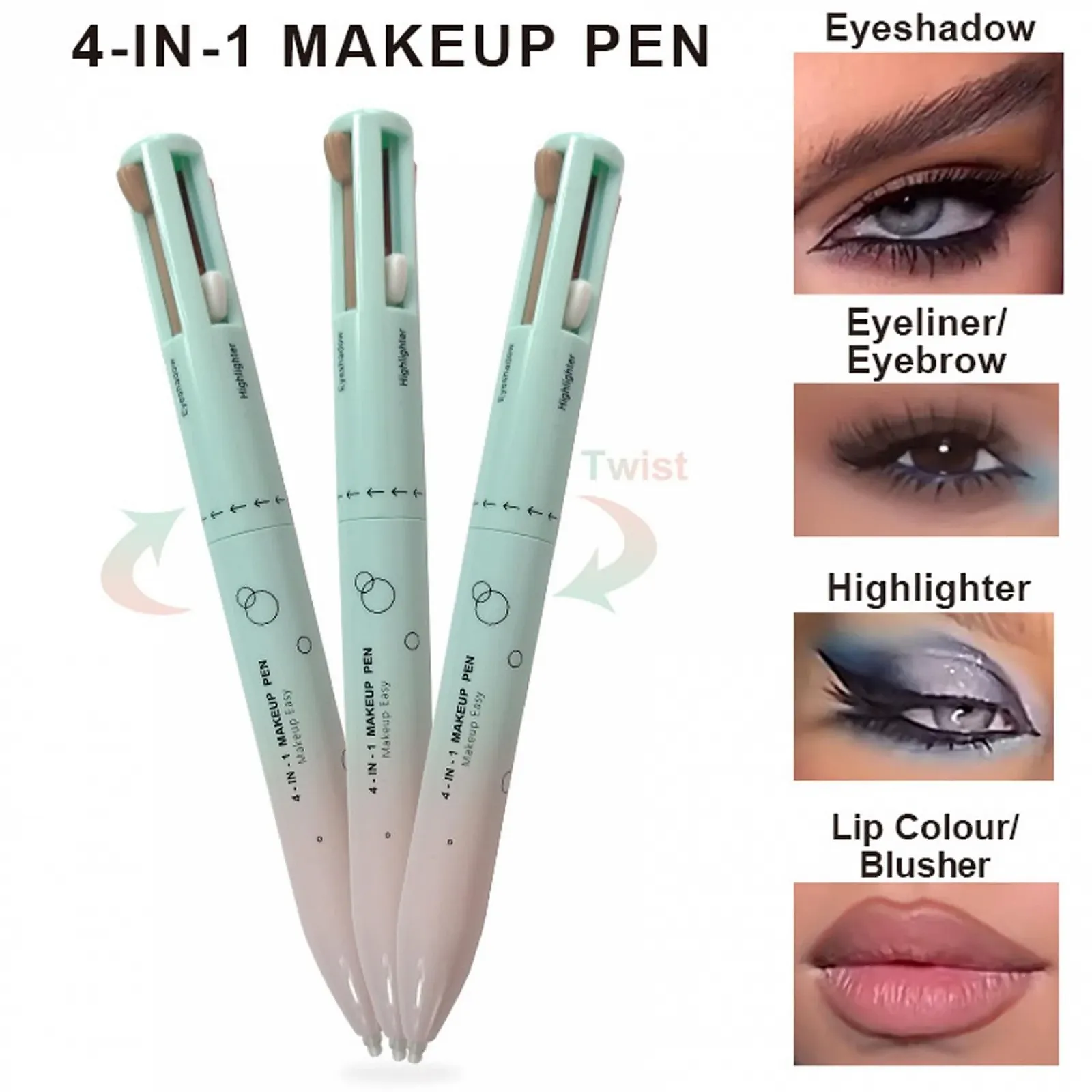 Карандаш для макияжа 4 в 1 Многофункциональный, фото №2