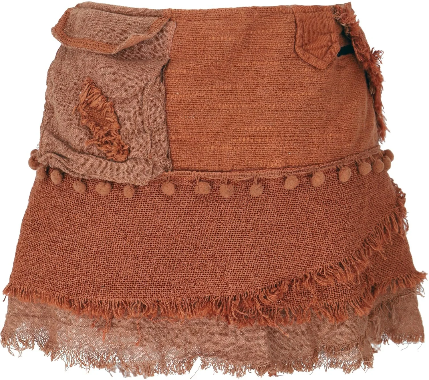 Міні-спідниця GURU SHOP Goa Wrap Tribal Cacheur Layered, бавовна, фото №3