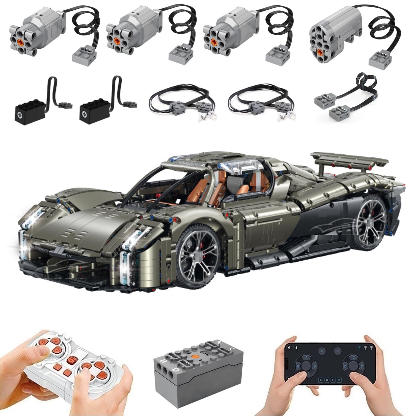 Technik Car Porsche Mission X Большой Набор Модели 4056 Деталей, фото №1