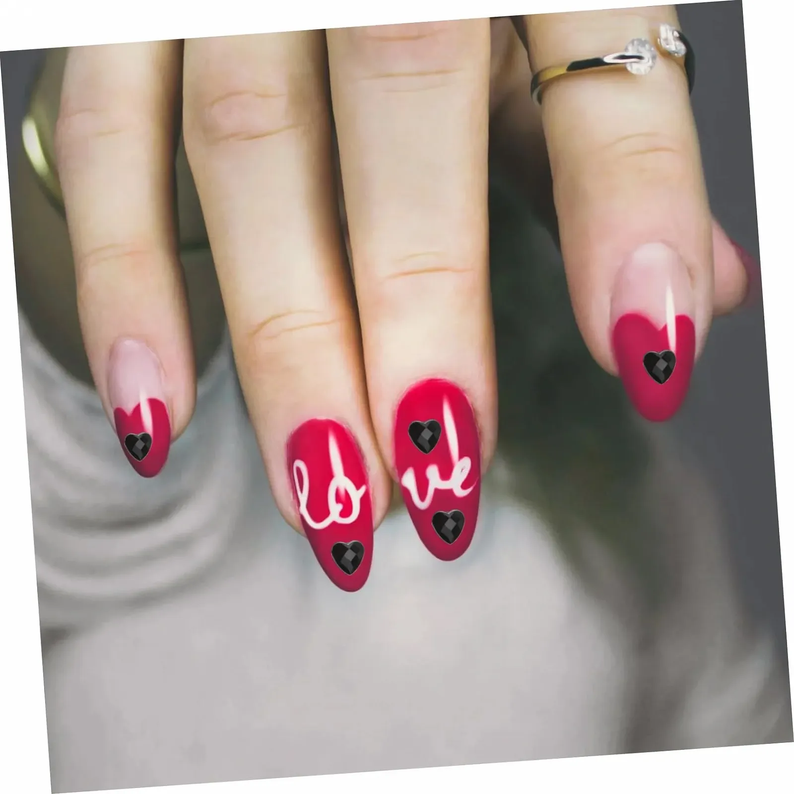 Стрази Healvian 2 набори Кришталеві AB Стрази Камінці у формі серця та кристали брелоки аксесуари для мобільних телефонів, фото №5