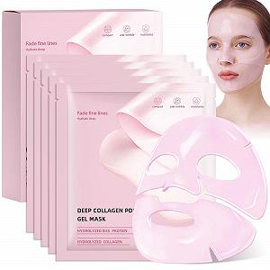 Маска для лица Organic Collagen Care ночная, для упругости, увлажнения и улучшения эластичности кожи, подходит для всех типов кожи, растворимый коллаген, упаковка из 5 штук - Фото 1