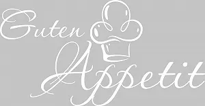 Наклейка на стіну GRAZDesign Кухонні вислови Guten Appetit 57 x 30 см 010 Білий synthetic.ua - Фото 1