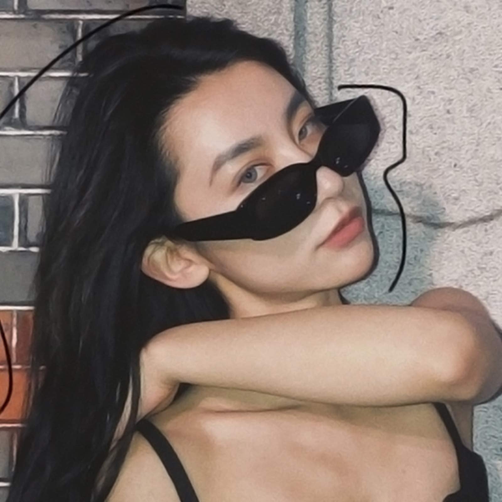 Солнцезащитные очки Lidiper Прямоугольные Винтажные UV 400, фото №8 Солнцезащитные очки Lidiper Прямоугольные Винтажные UV 400, фото №8