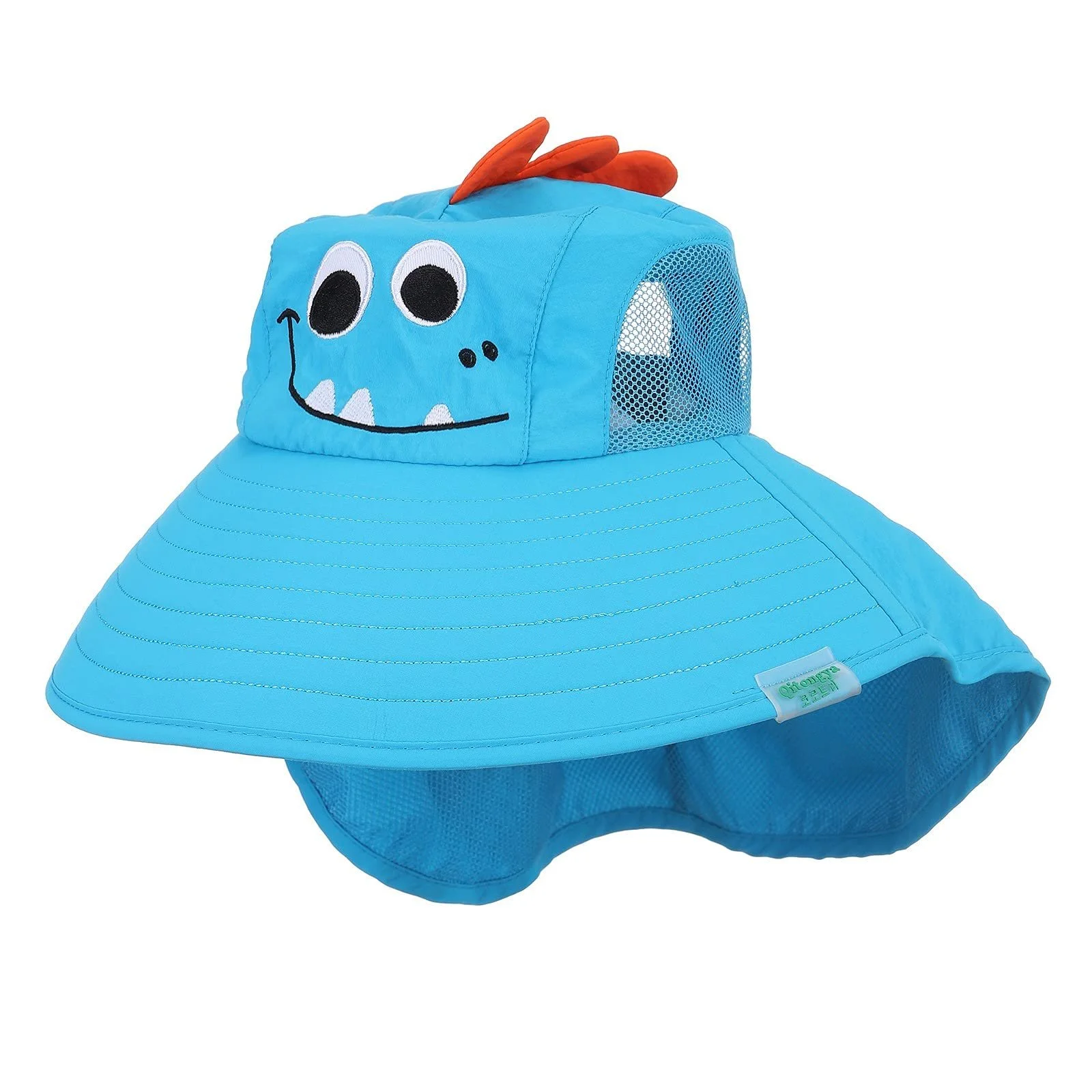 Панама детская регулируемая с широкими полями UPF 50+ мультяшный принт пляжная летняя, фото №1