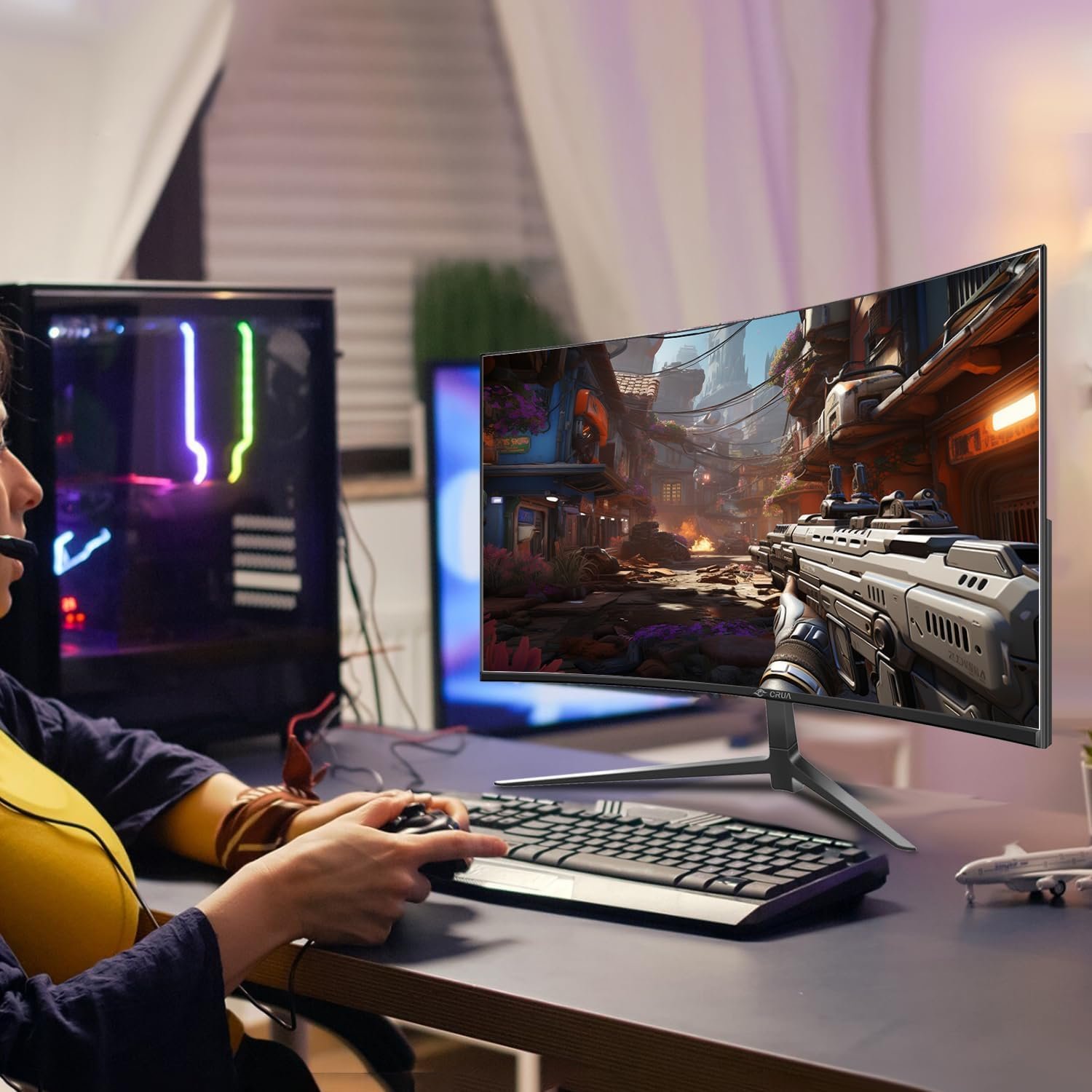 Монітор 27" CRUA CR270E Full HD VA 180 Гц, фото №8