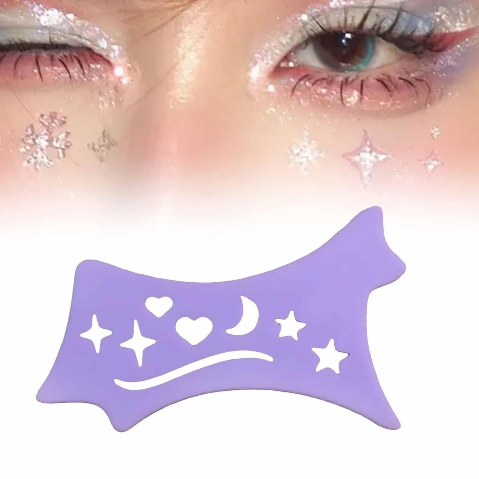 Трафарет для підводки MagiDeal Багатофункціональний Фіолетовий, фото №7