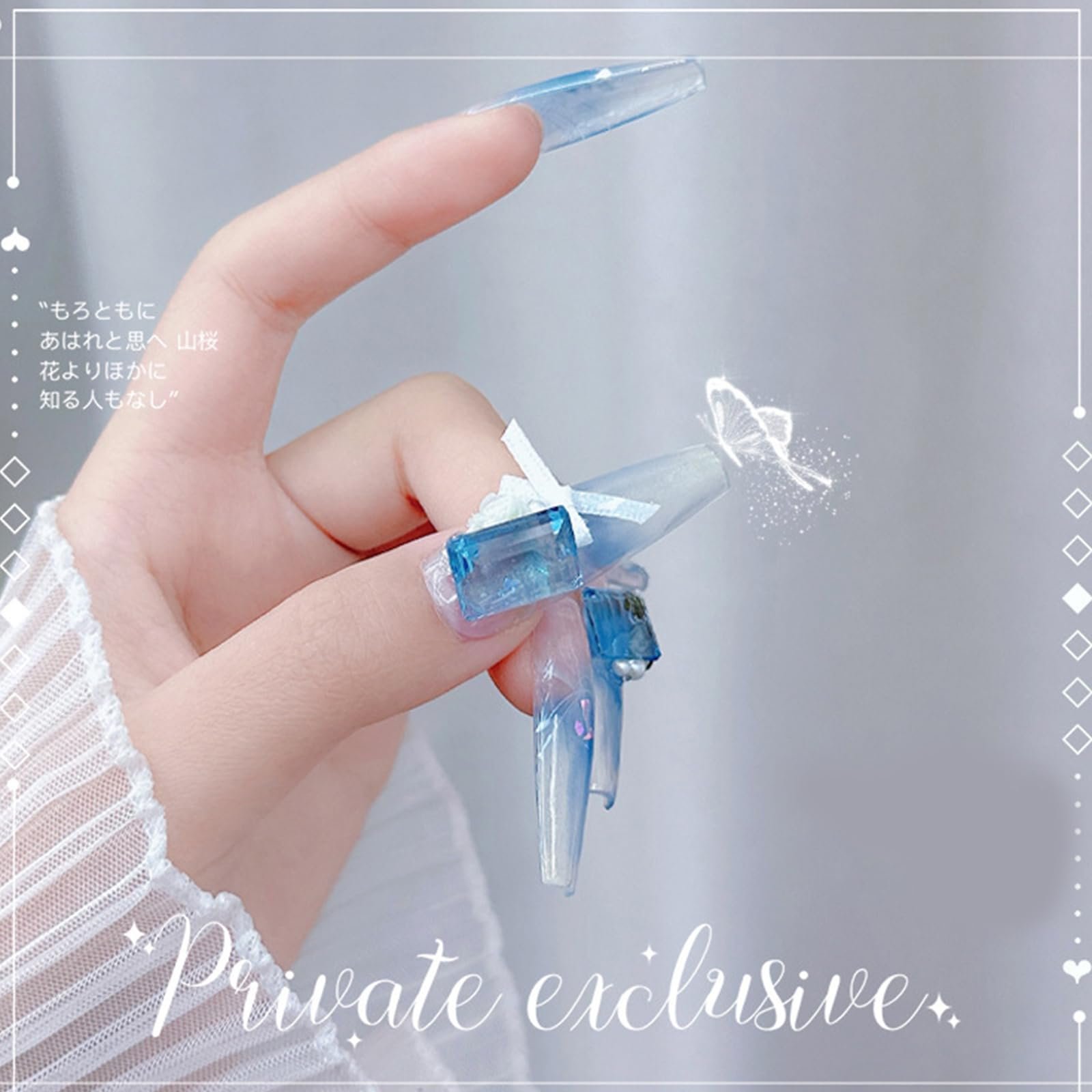 Прямокутні кристали Декоративні прикраси для нігтів, фото №3