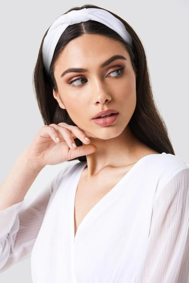 Пов'язка на голову WOVOWOVO, еластична, м'яка, дуже широка, фото №6 Пов'язка на голову WOVOWOVO, еластична, м'яка, дуже широка, фото №6