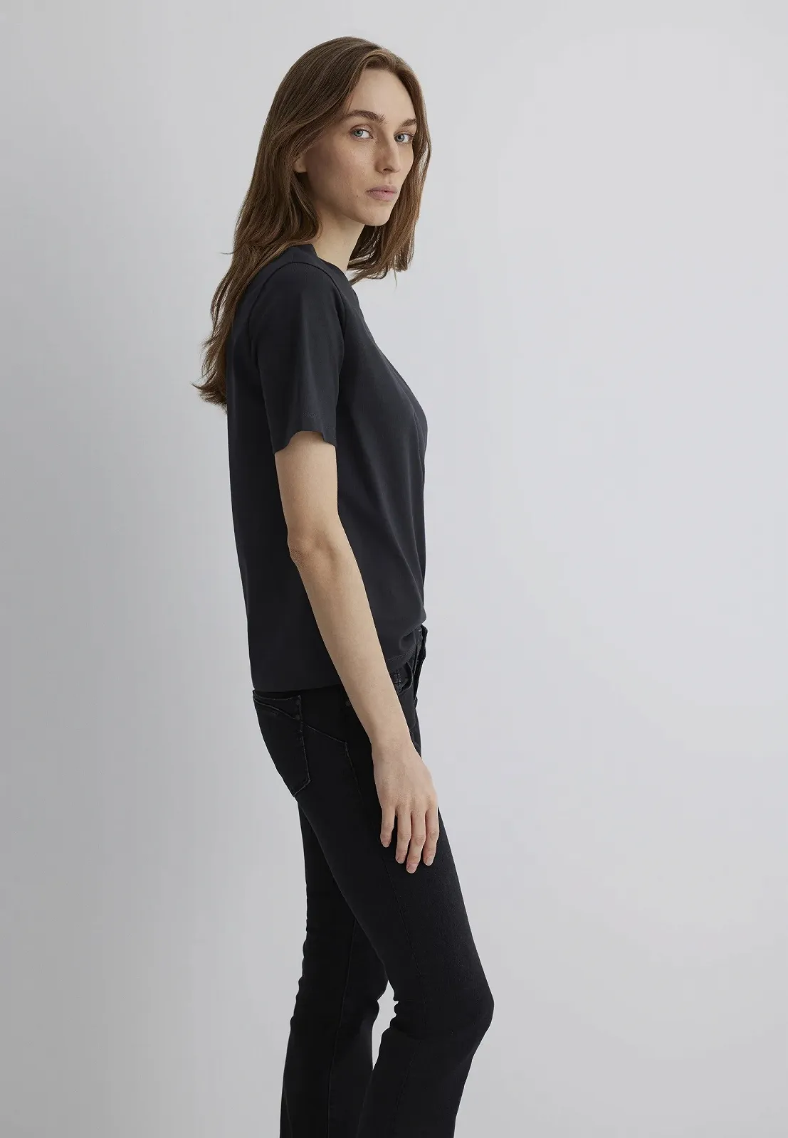 Женская футболка MAVI Short Sleeve Top Black - XS, фото №2 Женская футболка MAVI Short Sleeve Top Black - XS, фото №2