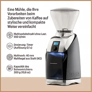 Кофемолка Baratza Virtuoso+ 230V электрическая коническая с таймером и подсветкой Черный synthetic.ua - Фото 1