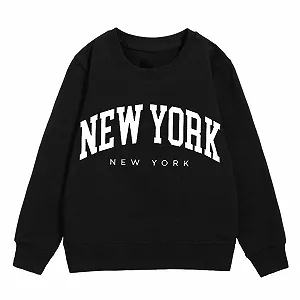 Свитшот Generisch с графическим принтом для девочек, с круглым вырезом, длинными рукавами, милый пуловер с заниженной линией плеч, детский synthetic.ua - Фото 1