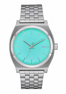 Часы унисекс Nixon A045-2084-00, серебристый, бирюзовый, браслет - Фото 1