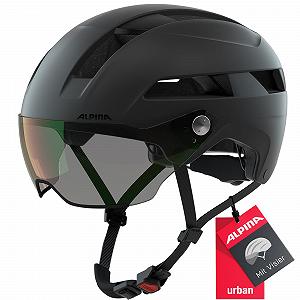 Шлем Alpina SOHO Visor V, унисекс, черный матовый - Фото 1