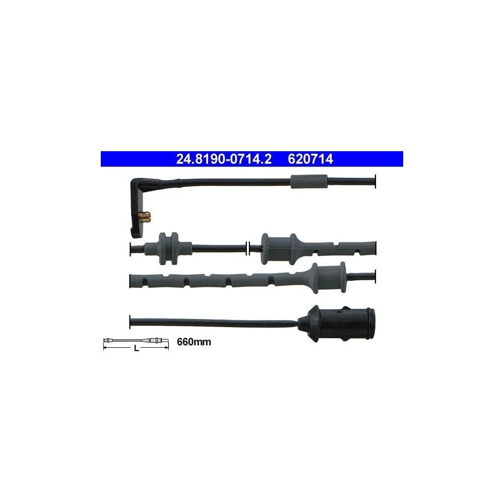 Датчик зносу гальмівних колодок ATE 24.8190-0714.2 для OPEL VAUXHALL, фото №1 Датчик зносу гальмівних колодок ATE 24.8190-0714.2 для OPEL VAUXHALL, фото №1