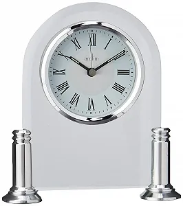 Настільний годинник Acctim Bewdley 36427 Срібний/Білий - Фото 1