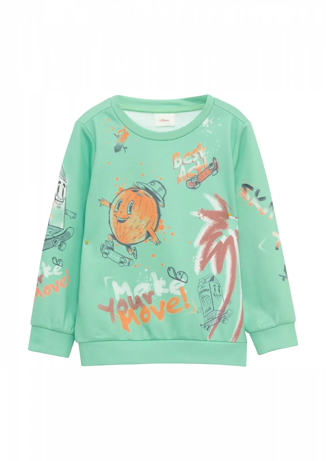 Толстовка s.Oliver м'яка з принтом по всій поверхні, фото №1