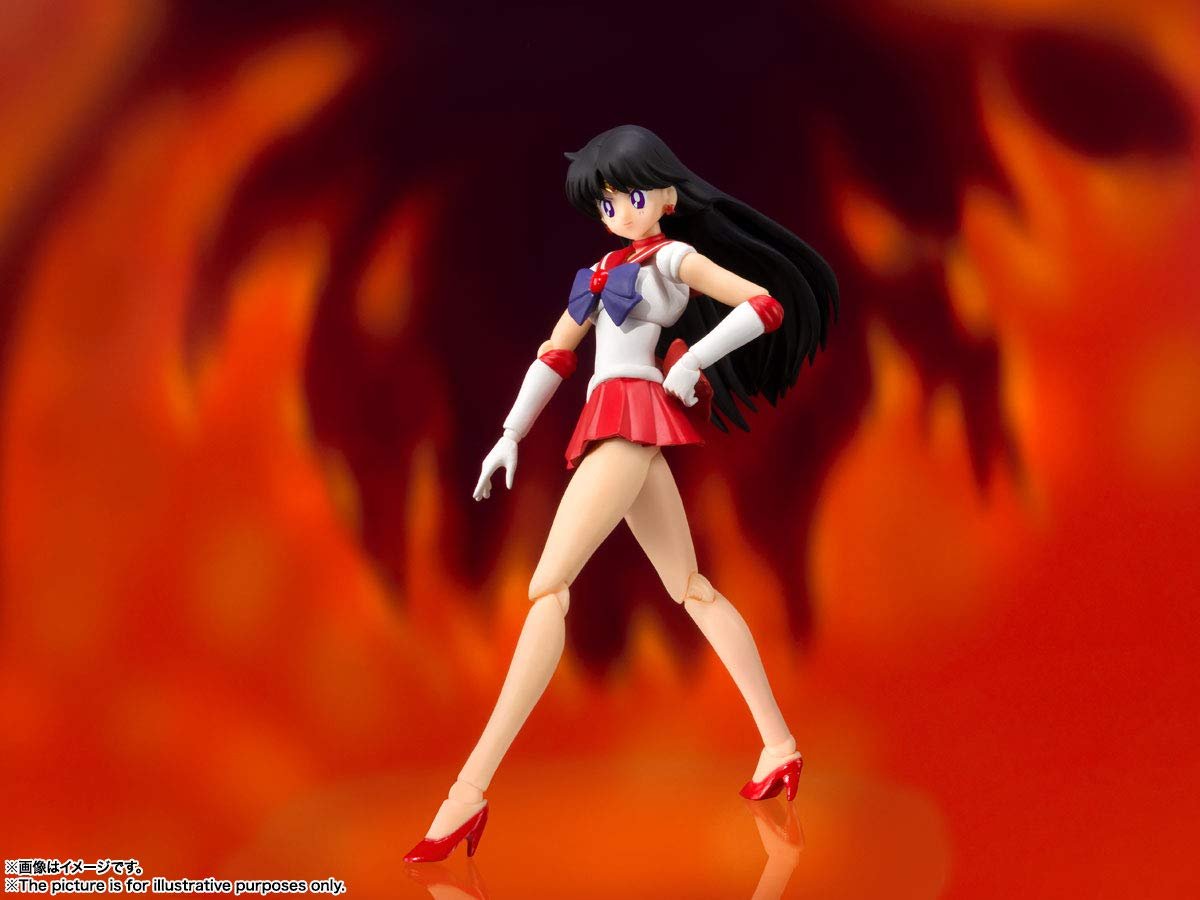 Фігурка TAMASHII Sailor Moon Sailor Mars Animation Colour Edition 14 см, фото №6