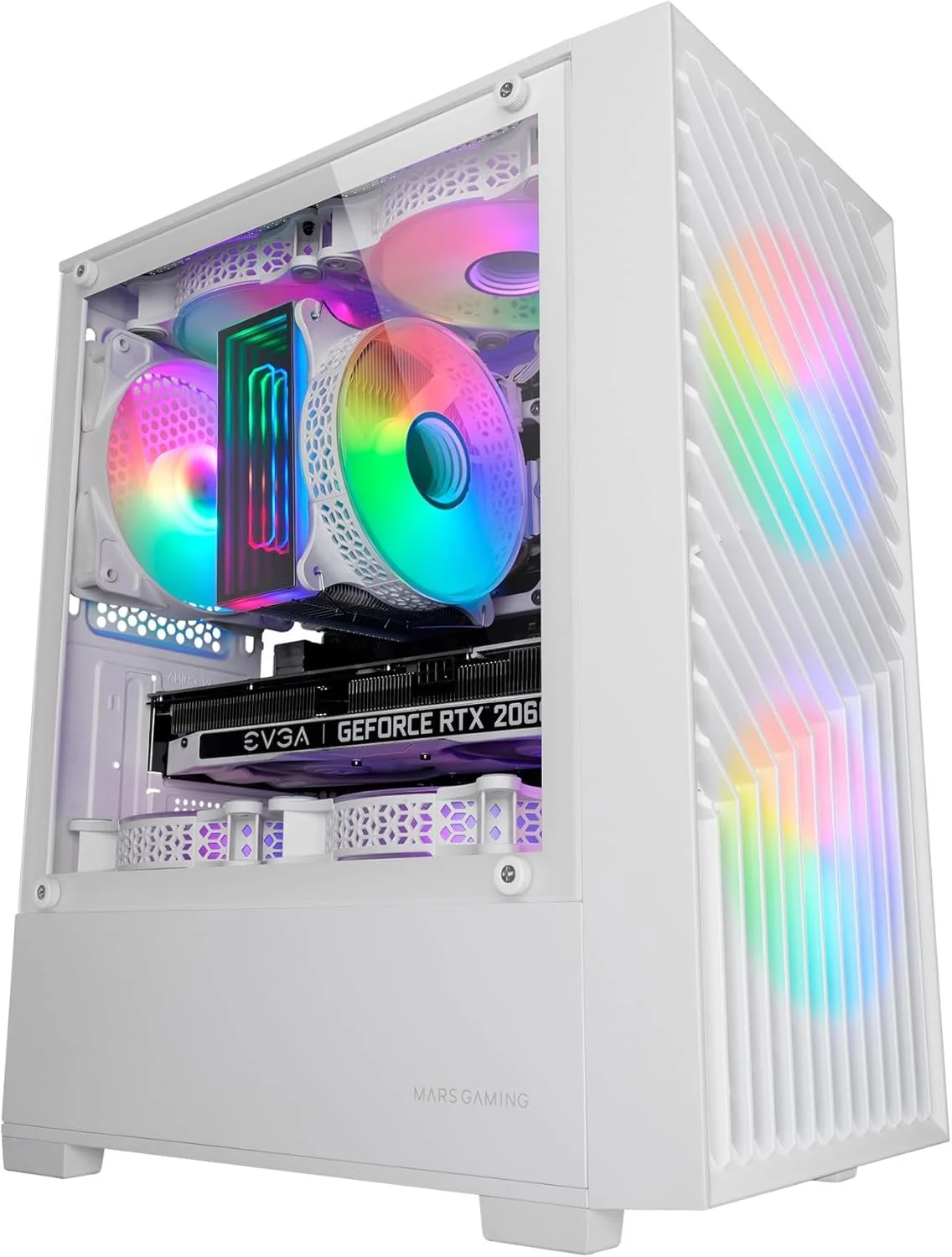 Корпус Mars Gaming MC-VORTEX / без БЖ / Micro-ATX / 3x120mm FRGB / Білий, фото №1 Корпус Mars Gaming MC-VORTEX / без БЖ / Micro-ATX / 3x120mm FRGB / Білий, фото №1