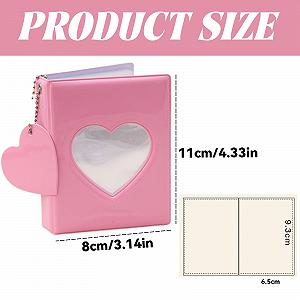 Мини-альбом для фотографий Kpop, практичный Kpop фотокарточек портативный удобный для коллекции фотографий synthetic.ua - Фото 1