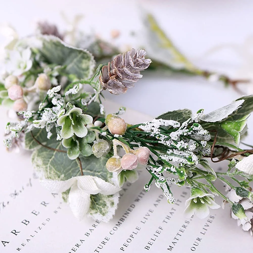 Вінок на голову штучні квіти, фото №2