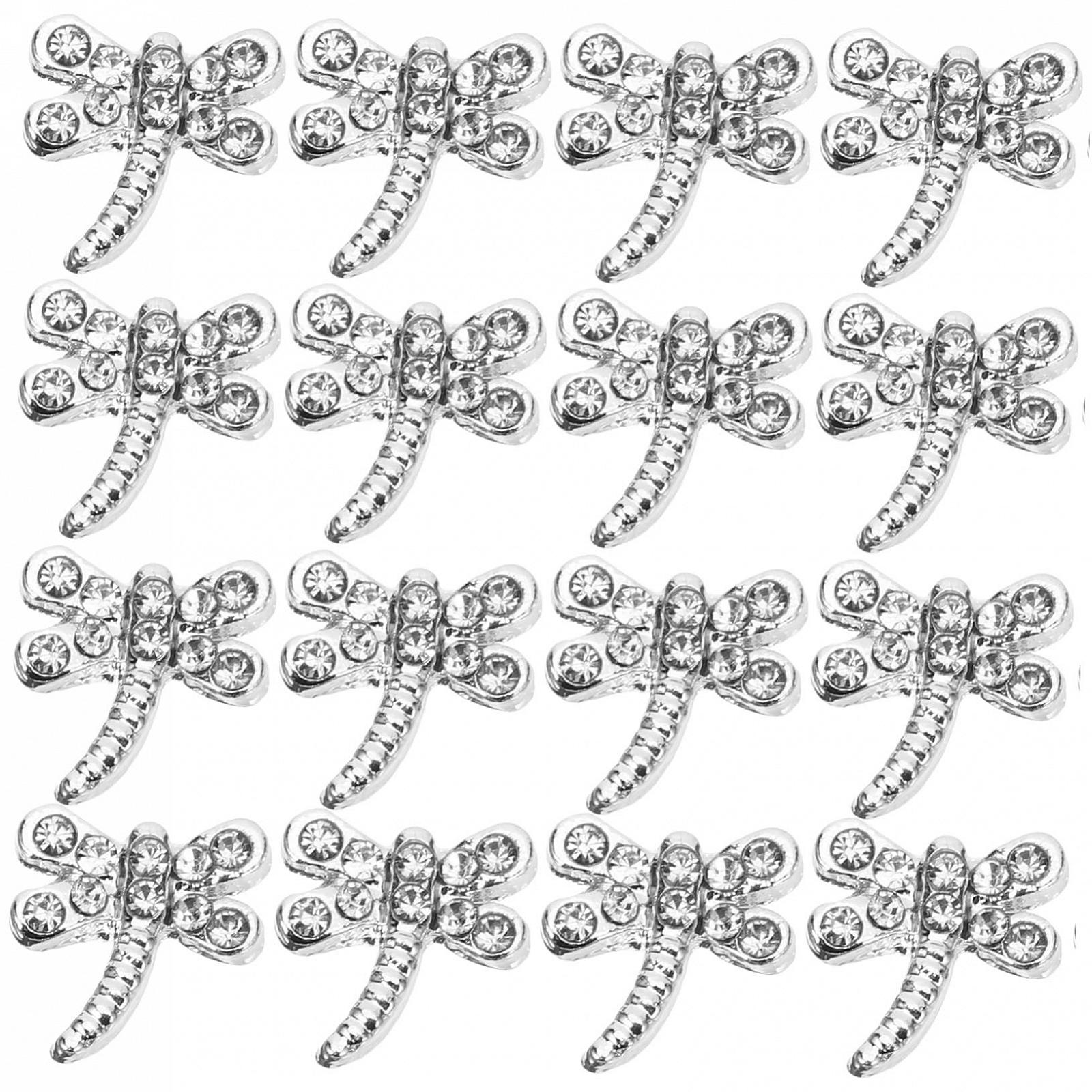 Украшения для ногтей FRCOLOR 80 шт., декоративные, стрекоза, высококачественный сплав, фото №4