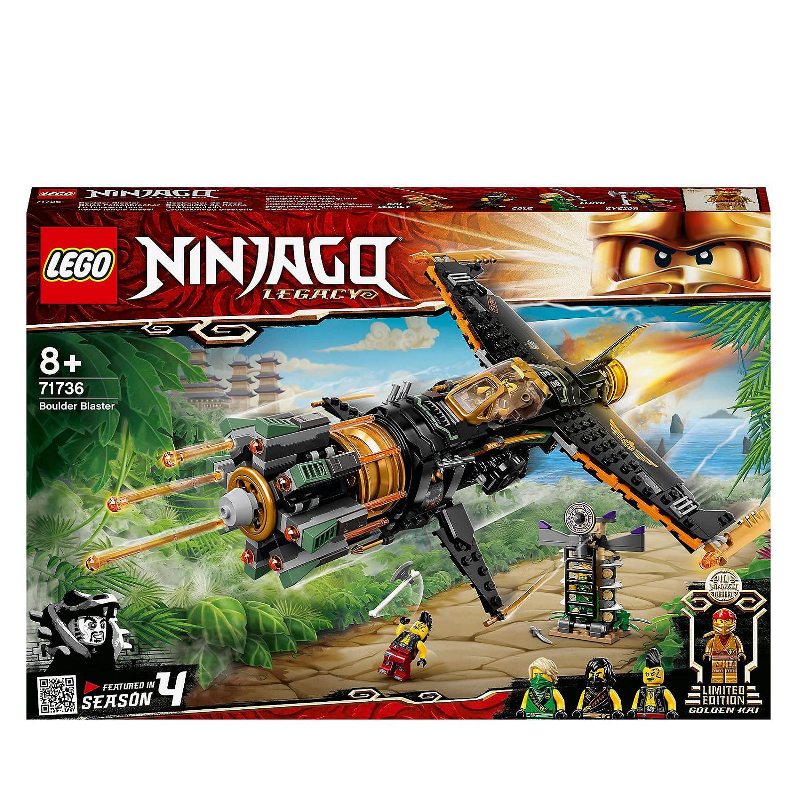 Конструктор LEGO Ninjago 71736 Самолет Кол Сокрушители с тюрьмой и коллекционной фигуркой Золотого Ниндзя Кая, фото №1