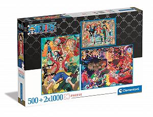 Купить Набор пазлов Clementoni One Piece Film Red 80689 2 x 1000 деталей + 500 деталей для фанатов манги и аниме - Фото 1 Набор пазлов Clementoni One Piece Film Red 80689 2 x 1000 деталей + 500 деталей для фанатов манги и аниме - Фото 1