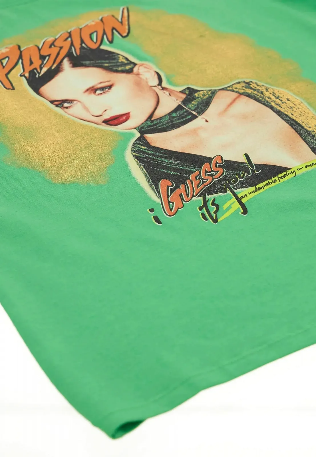 Женская футболка GUESS JEANS / Зеленая / Размер S, фото №6