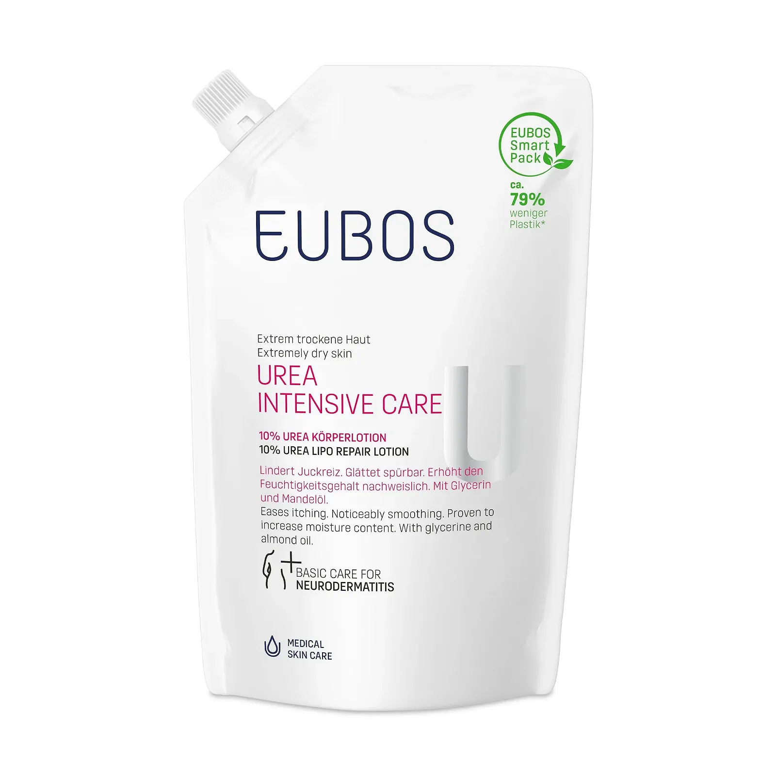 Крем для обличчя та тіла UREA, змінний пакет, білий, фото №1