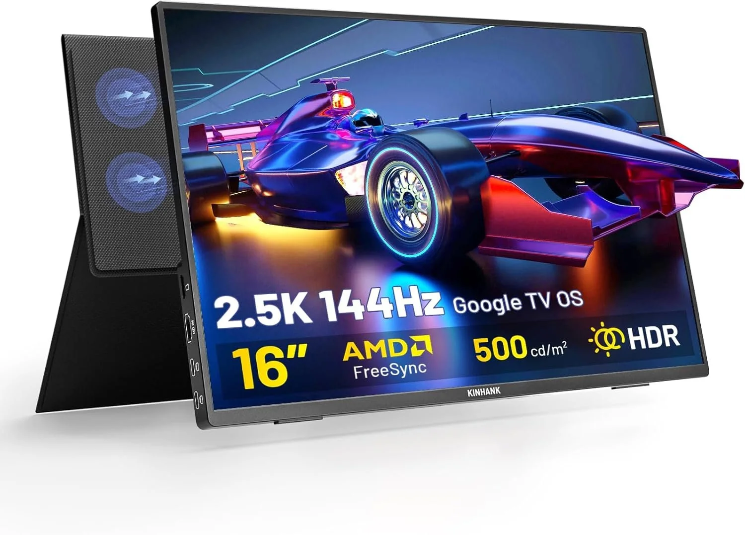 Монитор портативный 16" KINHANK K16G-Pro QHD+ IPS 144 Гц, фото №1