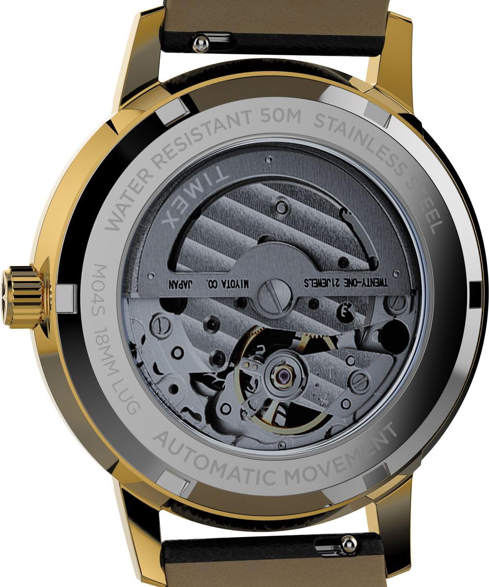 Годинник Timex Celestial Automatic для жінок на шкіряному ремінці, фото №4