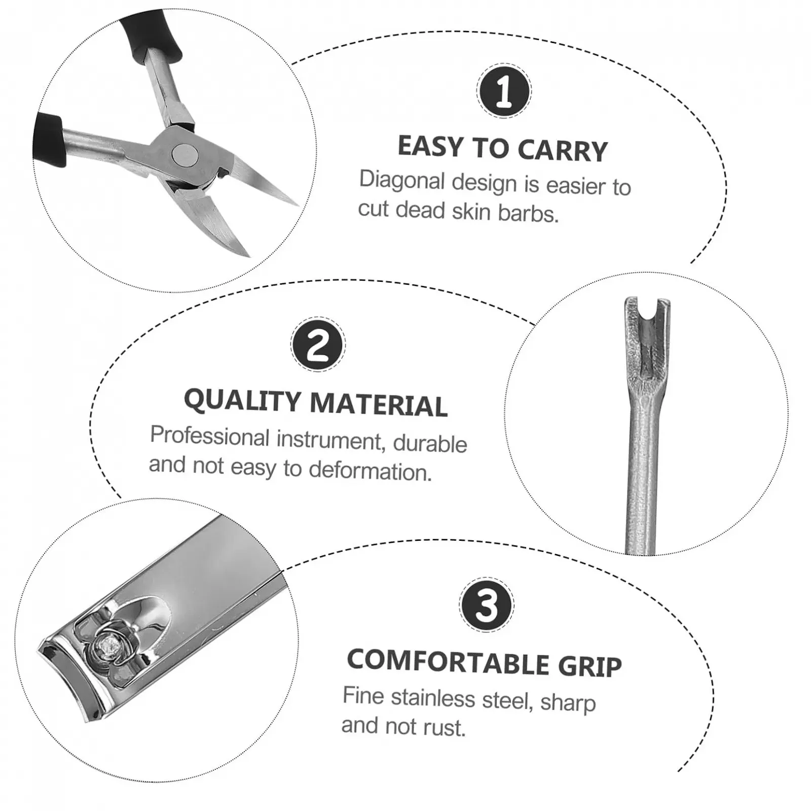 Набор для педикюра OATIPHO 1 Satz, портативный и долговечный, фото №6 Набор для педикюра OATIPHO 1 Satz, портативный и долговечный, фото №6