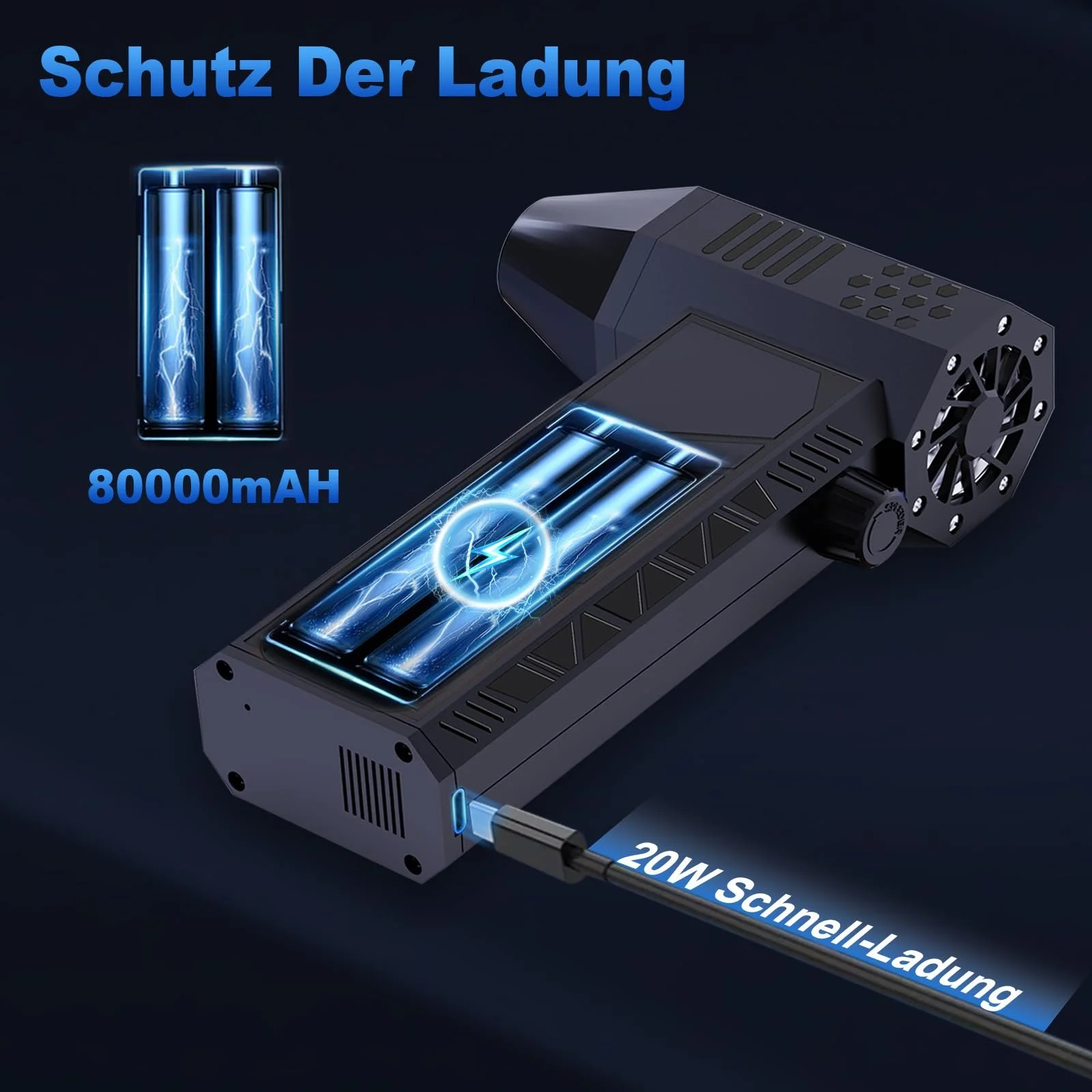 Электрическая воздуходувка 130000 RPM Mini Turbo Fan беспроводная, фото №4 Электрическая воздуходувка 130000 RPM Mini Turbo Fan беспроводная, фото №4