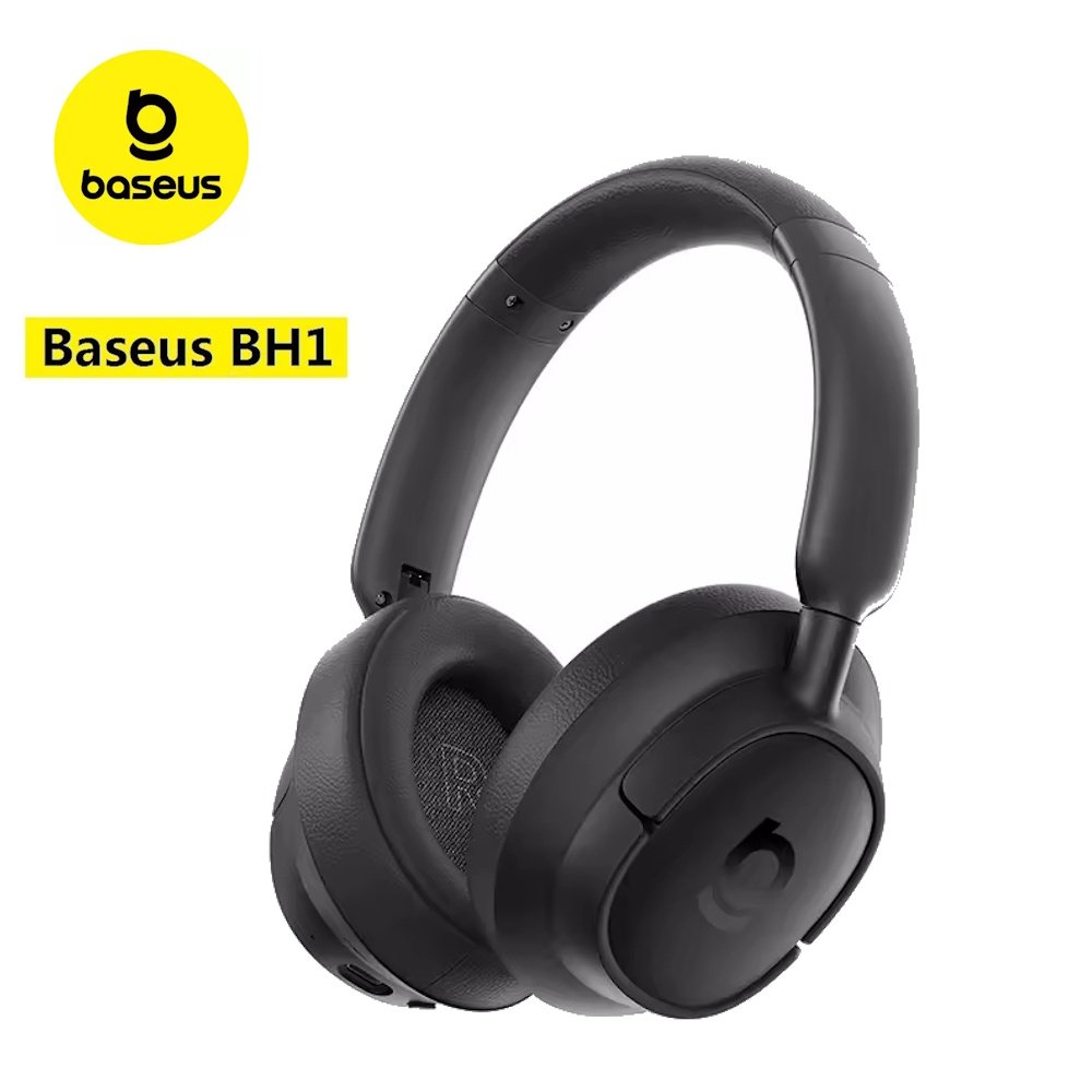 Наушники Baseus Bass BH1 SuperBass 2.0 ENC BT6.0 80h Black, фото №1 Наушники Baseus Bass BH1 SuperBass 2.0 ENC BT6.0 80h Black, фото №1