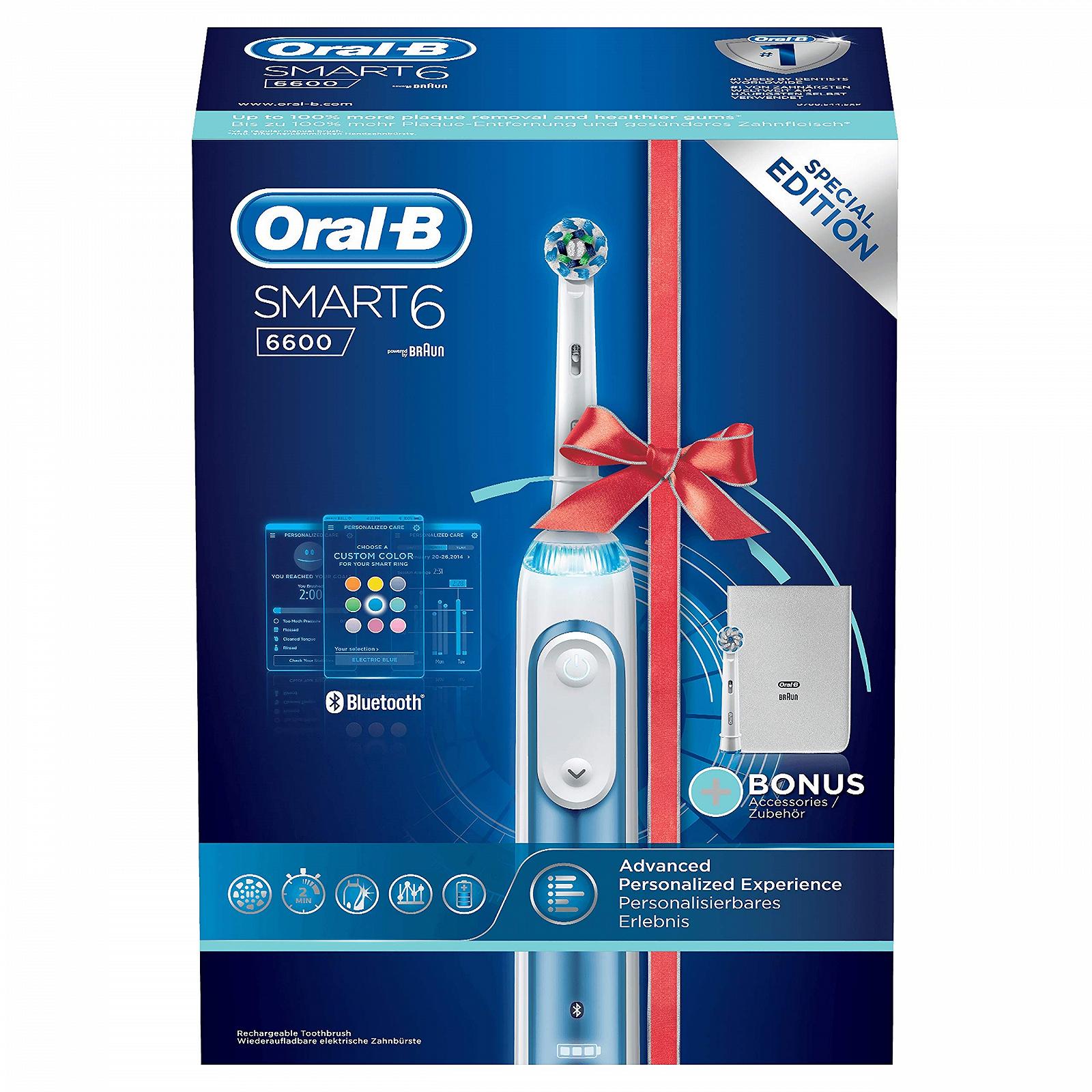 Зубная щетка электрическая Oral-B Smart 6 6600 Blue, фото №4