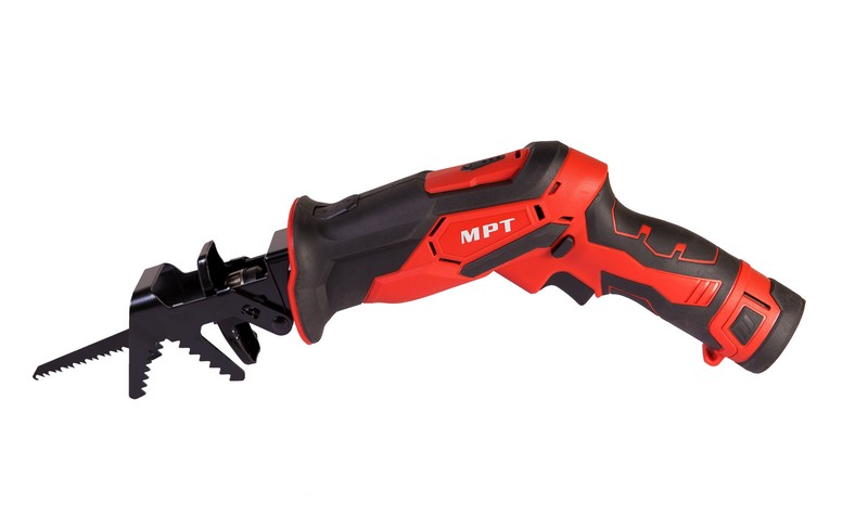 Пила шабельна акумуляторна MPT 12 В Li-ion 2 Аг 0-2900 об/хв 50/4 мм MCRS1203.A1, фото №2